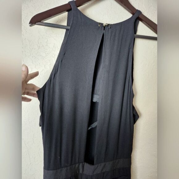 A.L.C. Joanna Wool Silk Blend Jumpsuit Womens Black Size 4 - Picture 5 of 8